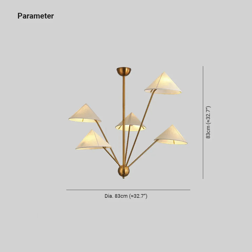 Lampadari di Ottone per Soggiorno Conico - clowasit.com