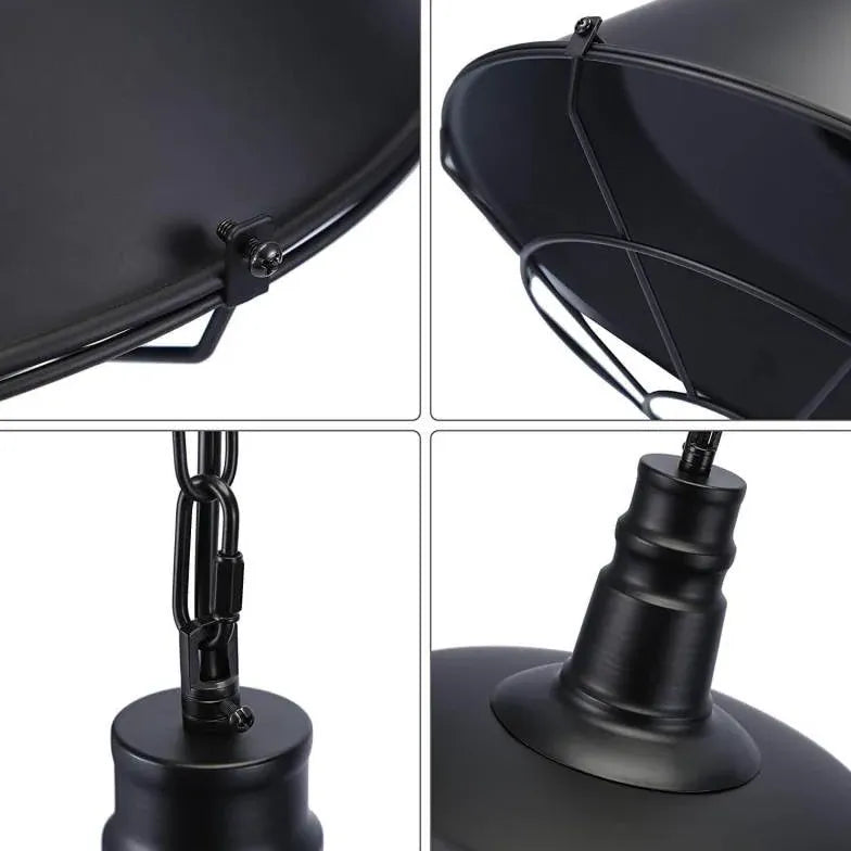 Lampadario industriale effetto antico in stile americano - clowasit.com