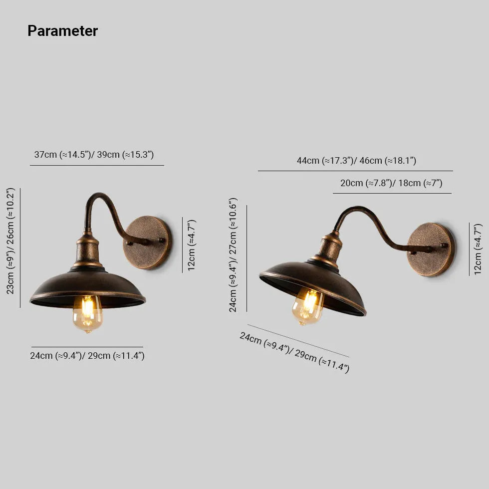 Luci da esterno vintage stile collo d'oca - clowasit.com