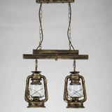 Lampadari stile industriale vintage doppio vetro elegante - clowasit.com