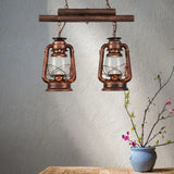 Lampadari stile industriale vintage doppio vetro elegante - clowasit.com