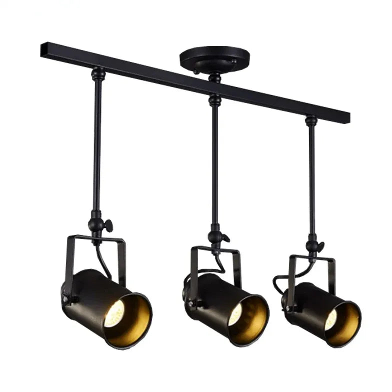 Faretti neri da soffitto Tre Lampade Metalliche - clowasit.com