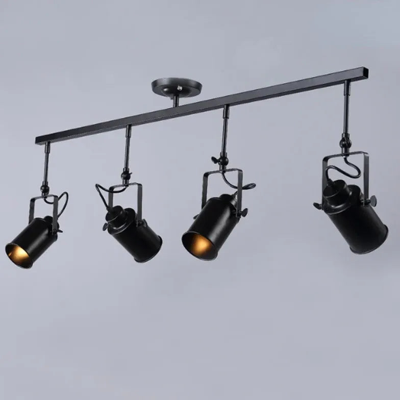 Faretti neri da soffitto Tre Lampade Metalliche - clowasit.com