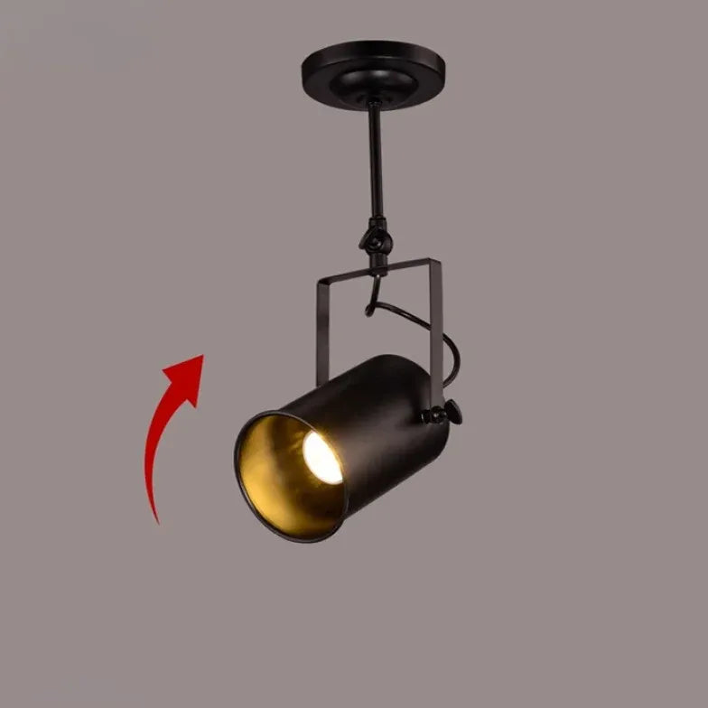 Faretti neri da soffitto Tre Lampade Metalliche - clowasit.com