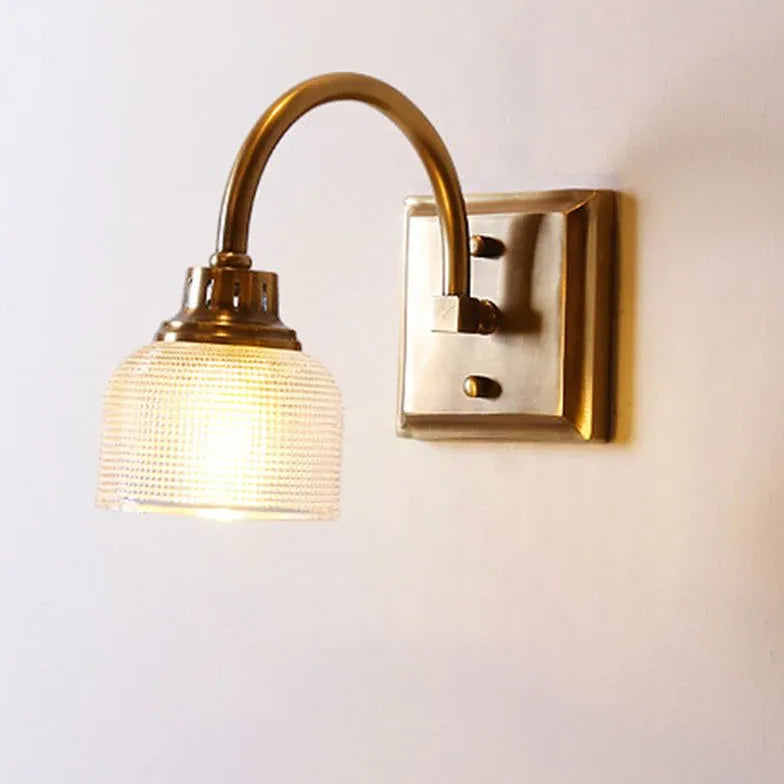 Applique vetro vintage per bagno con LED - clowasit.com