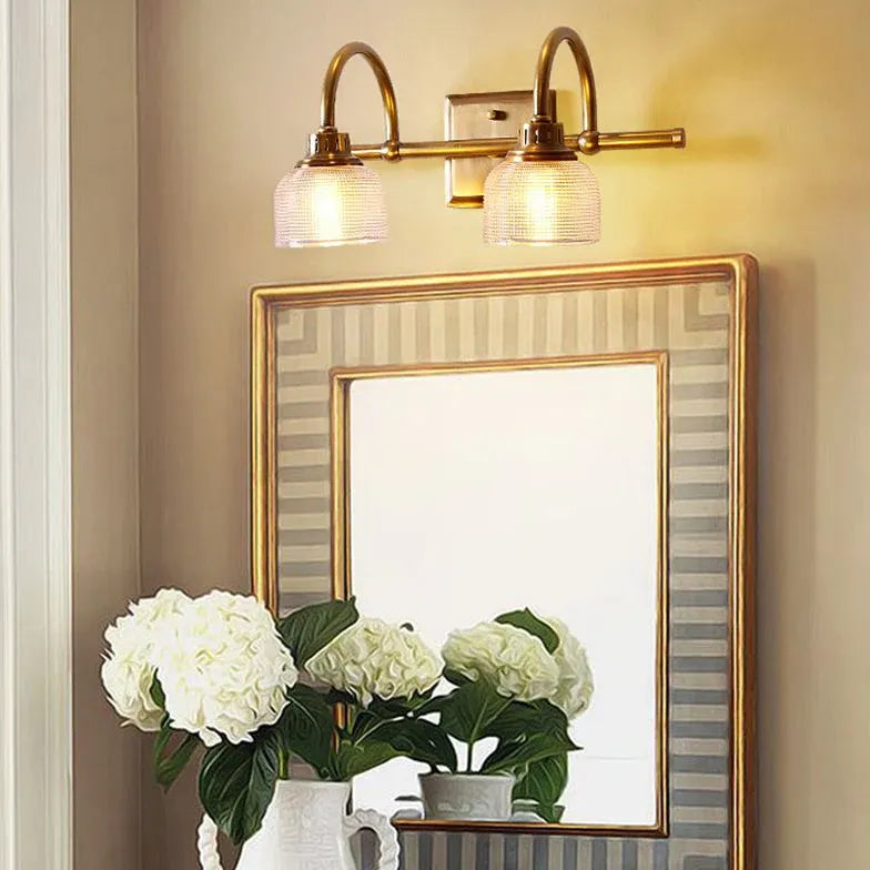 Applique vetro vintage per bagno con LED - clowasit.com