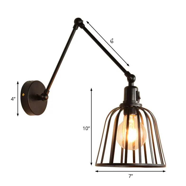 Lampada da parete regolabile Stile Industriale moderno - clowasit.com