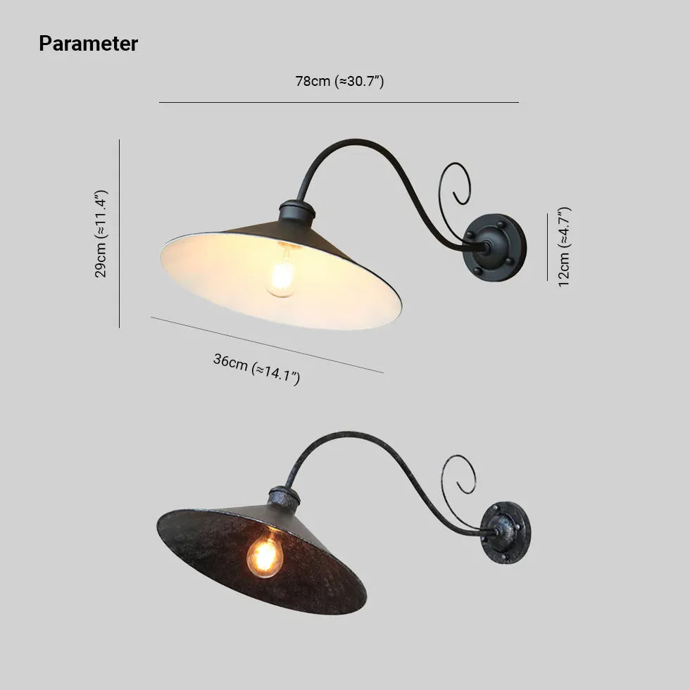 Luci Applique Da Esterno Design Industriale Nero - clowasit.com