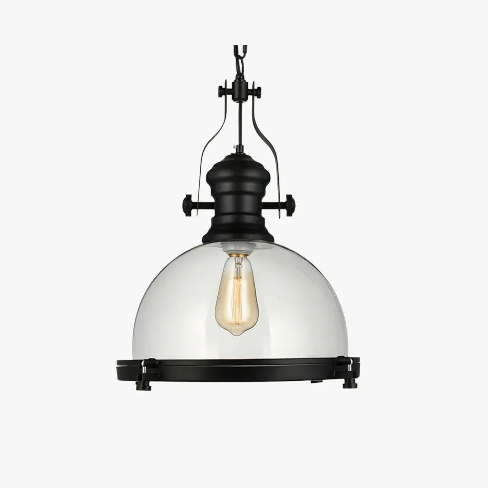 Lampadario post industriale design a semisfera elegante - clowasit.com