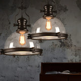 Lampadario post industriale design a semisfera elegante - clowasit.com