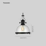 Lampadario post industriale design a semisfera elegante - clowasit.com