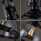 Lampadario post industriale design a semisfera elegante - clowasit.com