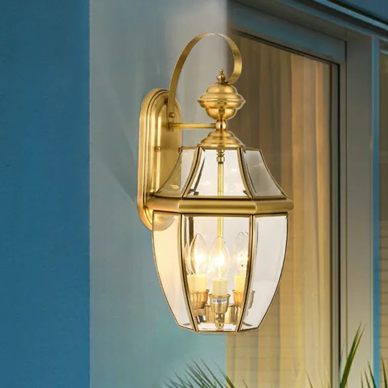 Luci Vintage Da Esterno in Ottone Dorato - clowasit.com