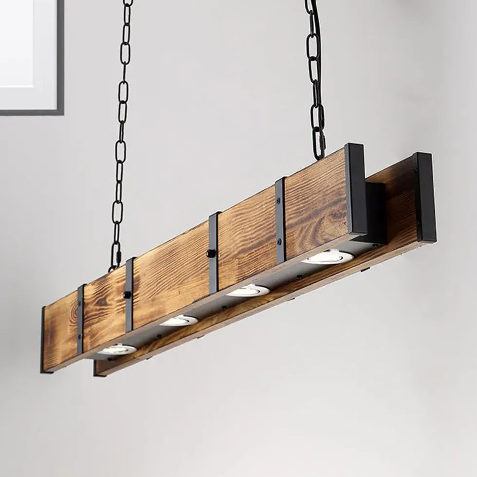 Lampadari Tetto in Legno Stile Retro Elegante - clowasit.com