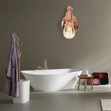 Applique da parete con lampadina Rosa Oro - clowasit.com