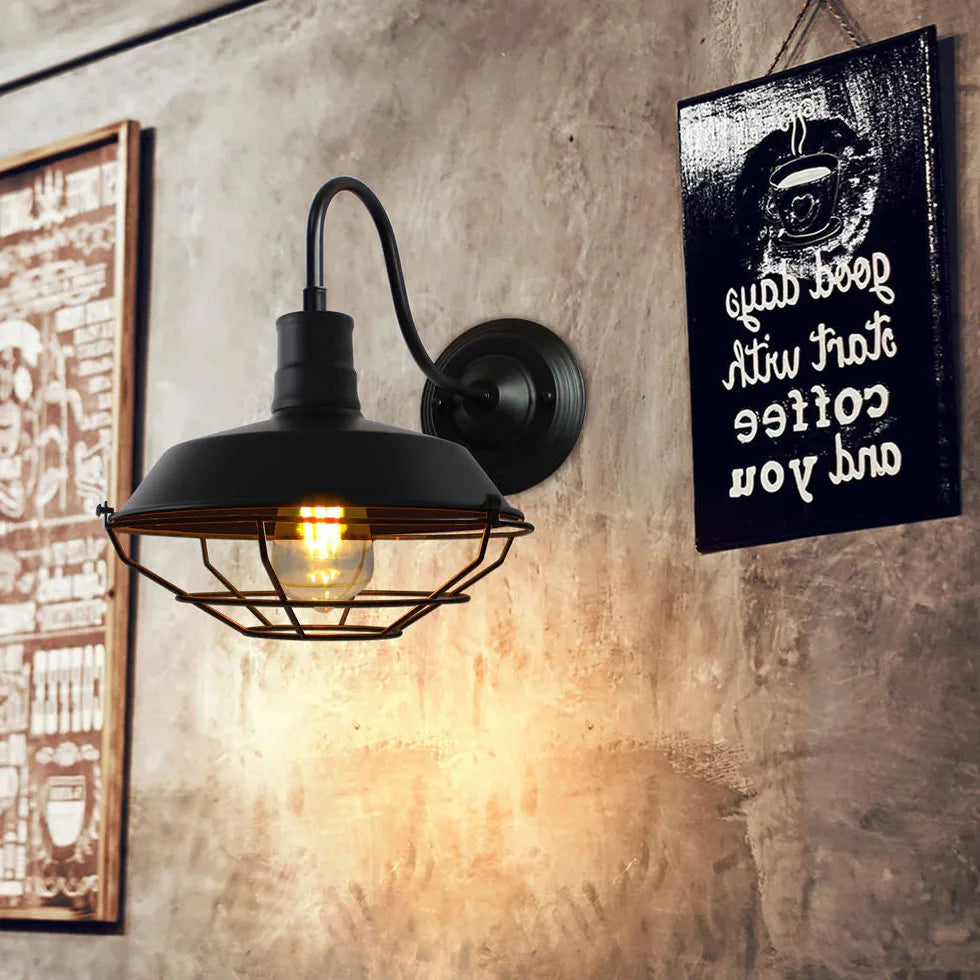 Applique da parete lampadina stile industriale metallo - clowasit.com