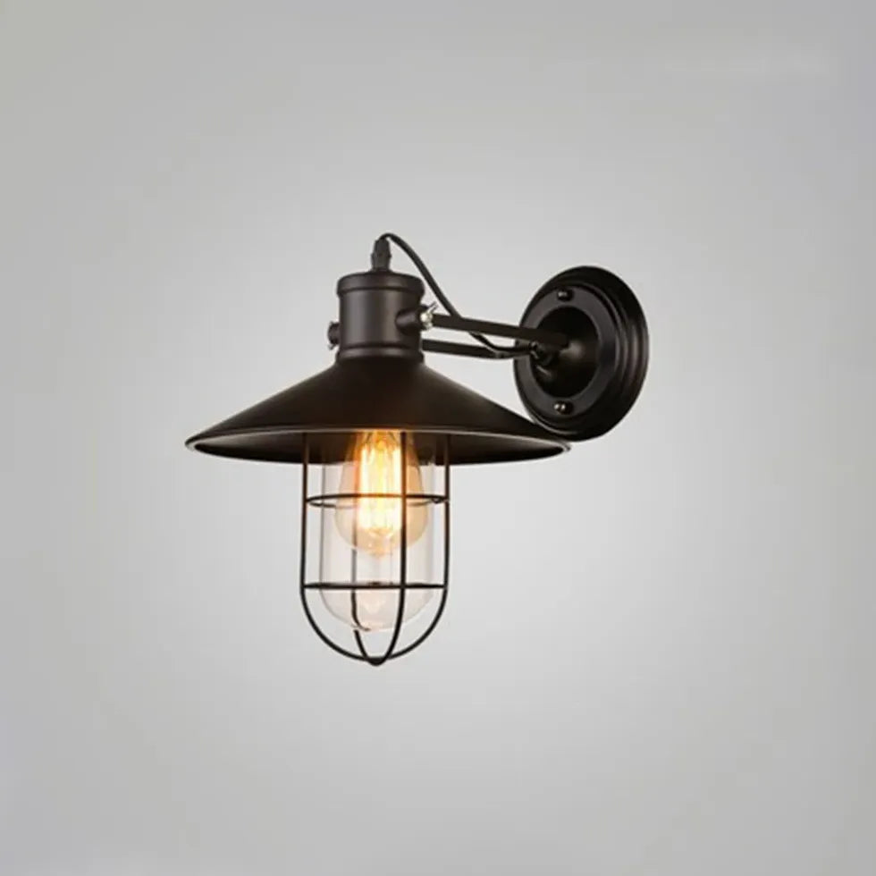 Applique da parete lampadina stile industriale metallo - clowasit.com