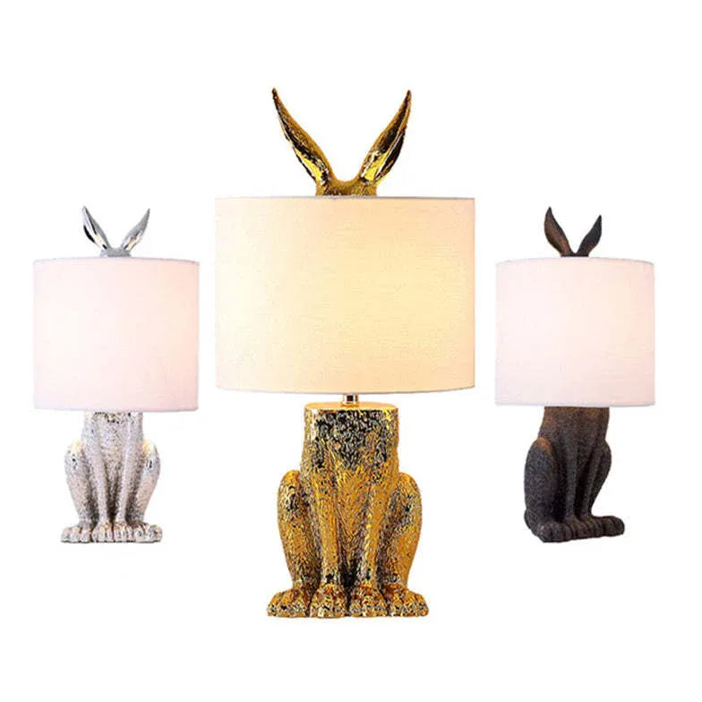Lampada Bianca Moderna con Orecchie di Coniglio - clowasit.com