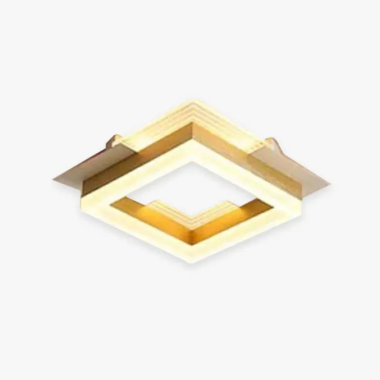 Lampadario Dorato Moderno Per Scala Quadrata - clowasit.com