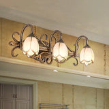 Applique Ottone Vintage Per Bagno Fiorito Antico - clowasit.com