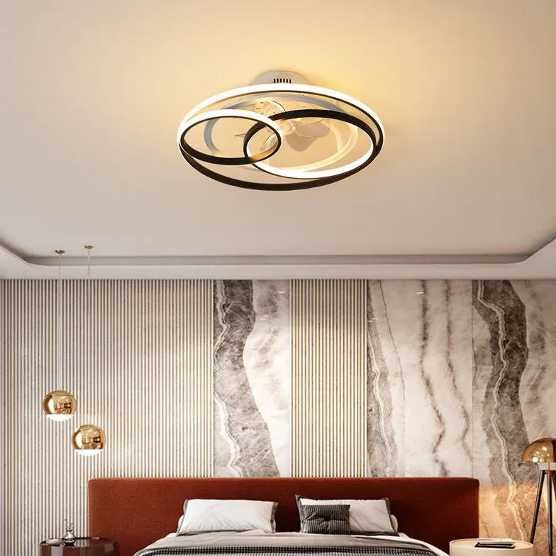 Ventilatori con luce a led Eleganza in camera - clowasit.com