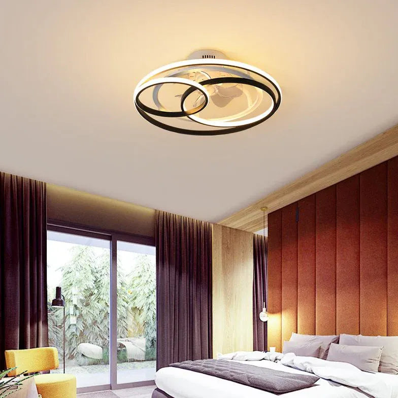 Ventilatori con luce a led Eleganza in camera - clowasit.com