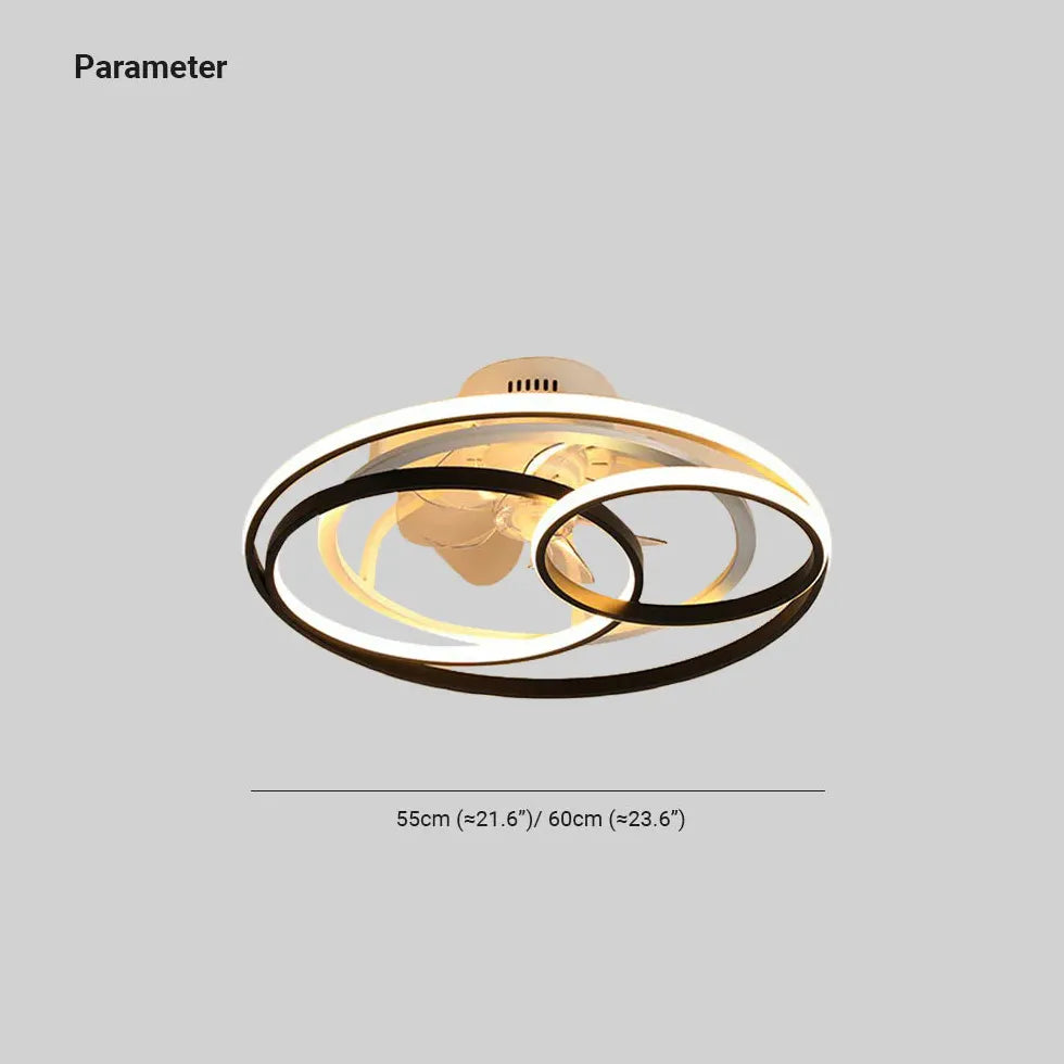 Ventilatori con luce a led Eleganza in camera - clowasit.com