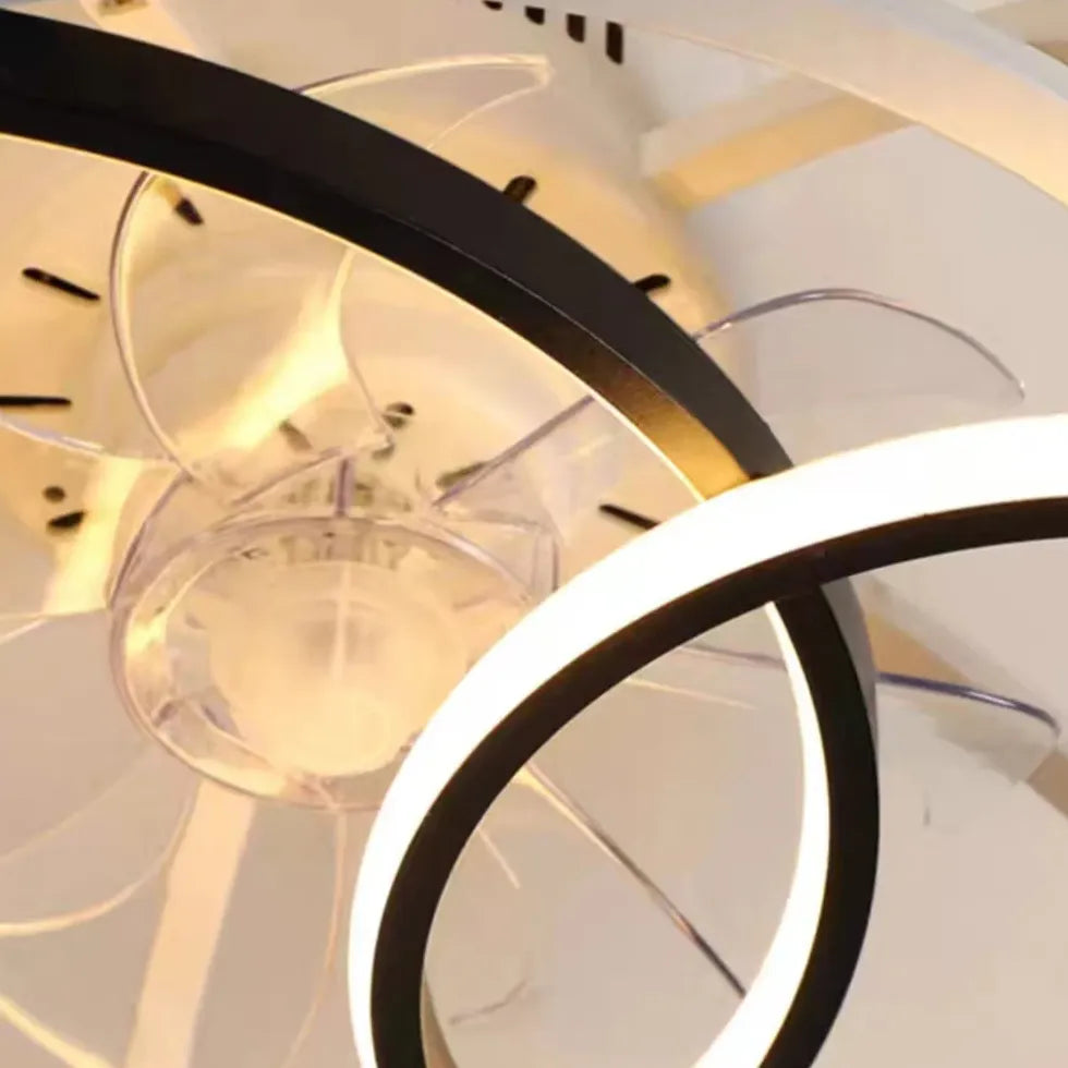 Ventilatori con luce a led Eleganza in camera - clowasit.com