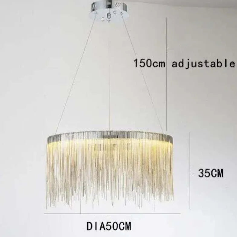 Lampadari Luxart Lampada moderna con frange circolari - clowasit.com