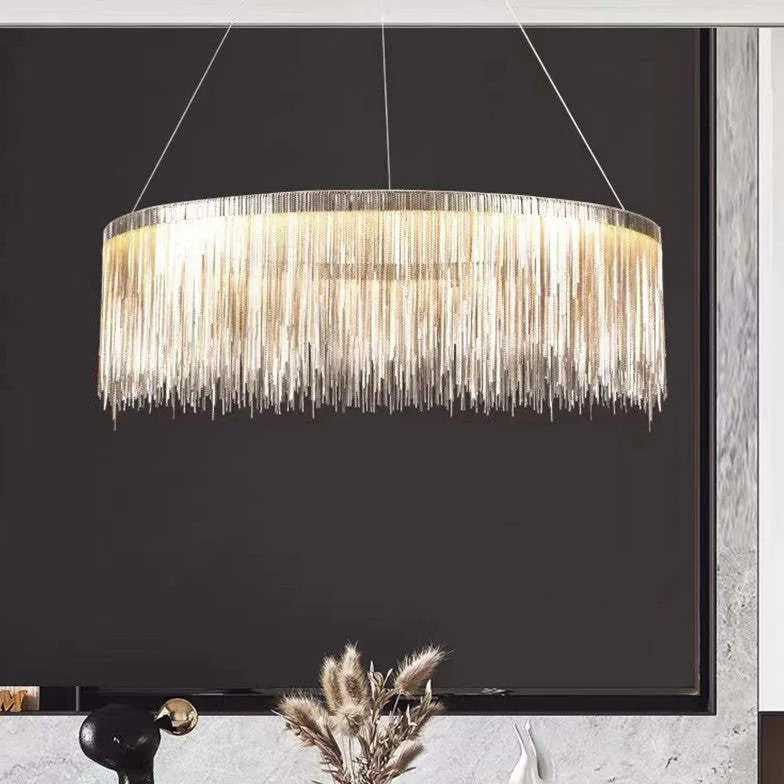 Lampadari Luxart Lampada moderna con frange circolari - clowasit.com