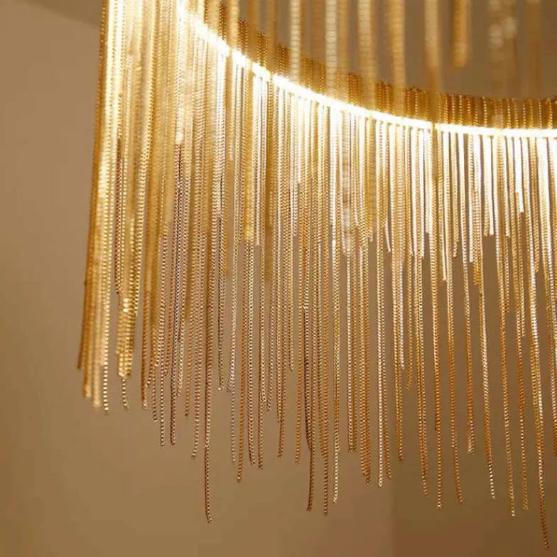 Lampadari Luxart Lampada moderna con frange circolari - clowasit.com