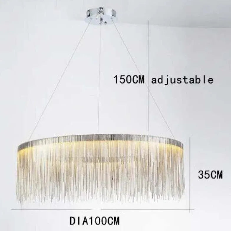 Lampadari Luxart Lampada moderna con frange circolari - clowasit.com