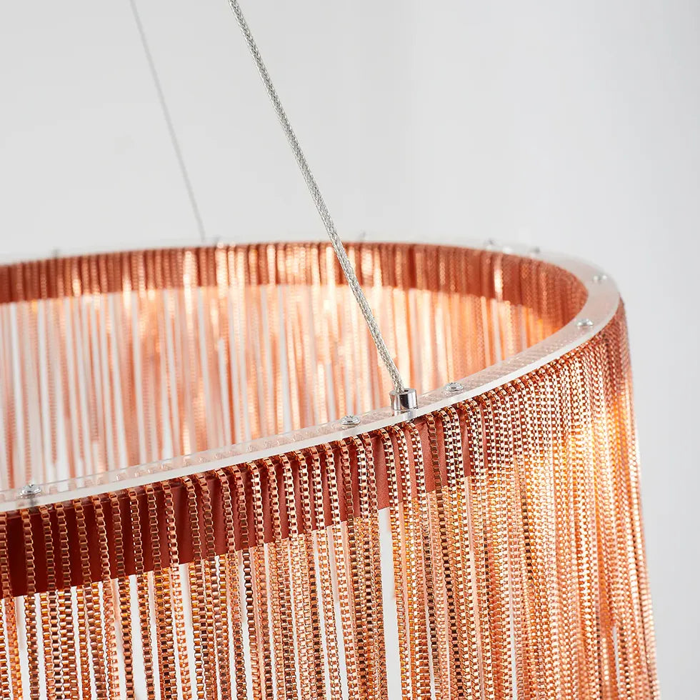 Lampadari Luxart Lampada moderna con frange circolari - clowasit.com