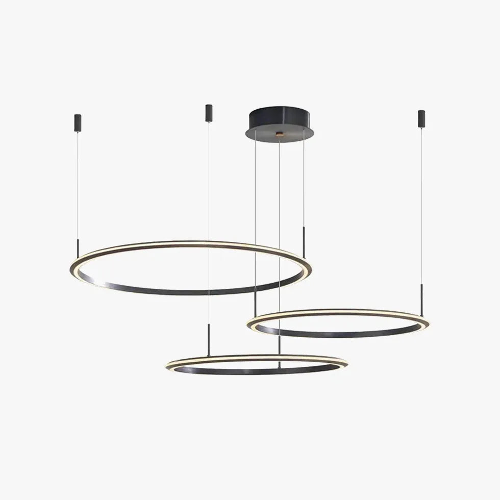 Plafoniera Lampadario Moderno Sottile Anello LED - clowasit.com