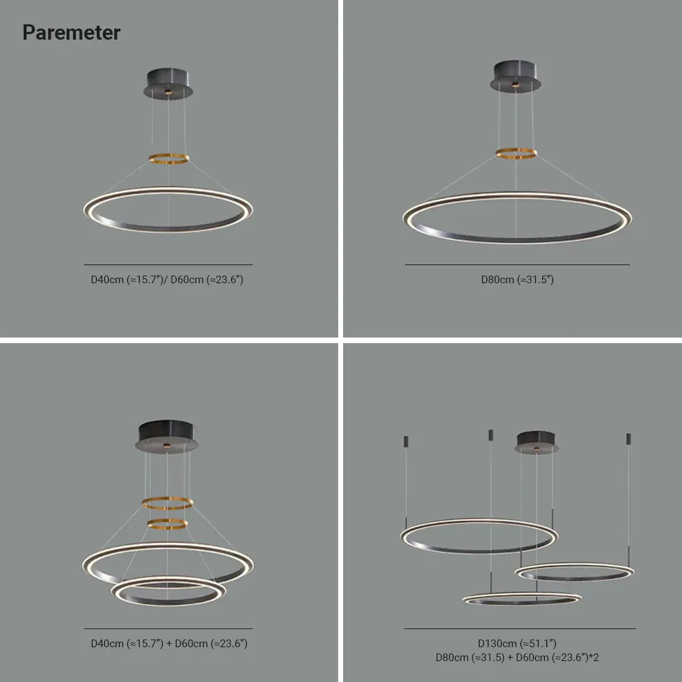 Plafoniera Lampadario Moderno Sottile Anello LED - clowasit.com