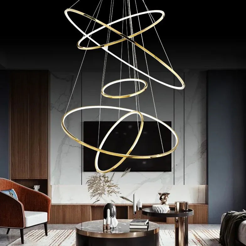 Ideal Lux Lampadari Moderni Oro e Cerchi - clowasit.com