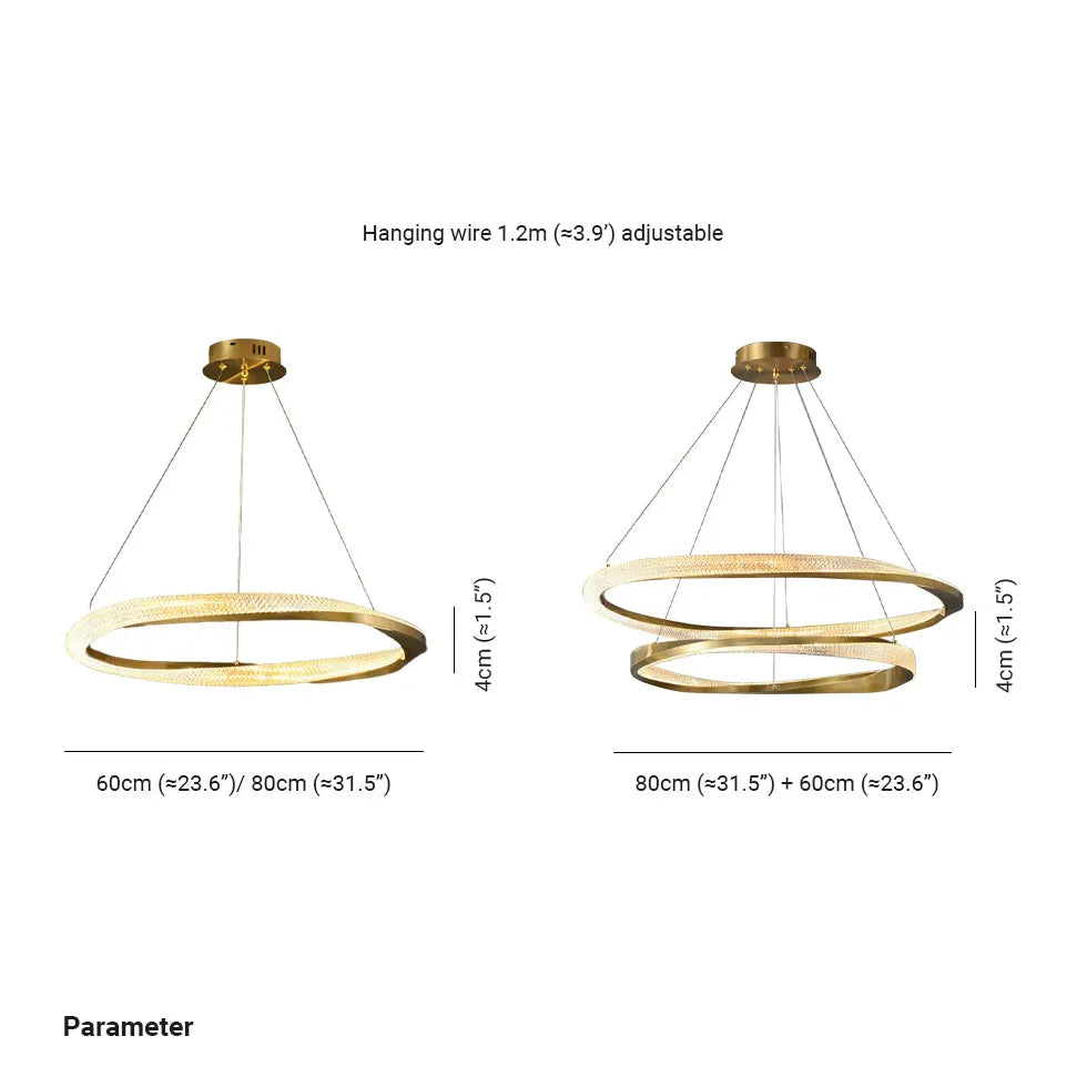 Lampadari da interno moderni Eleganza dorata - clowasit.com