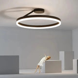 Plafoniera Rotonda Elegante per Camera Nera Minimalista - clowasit.com