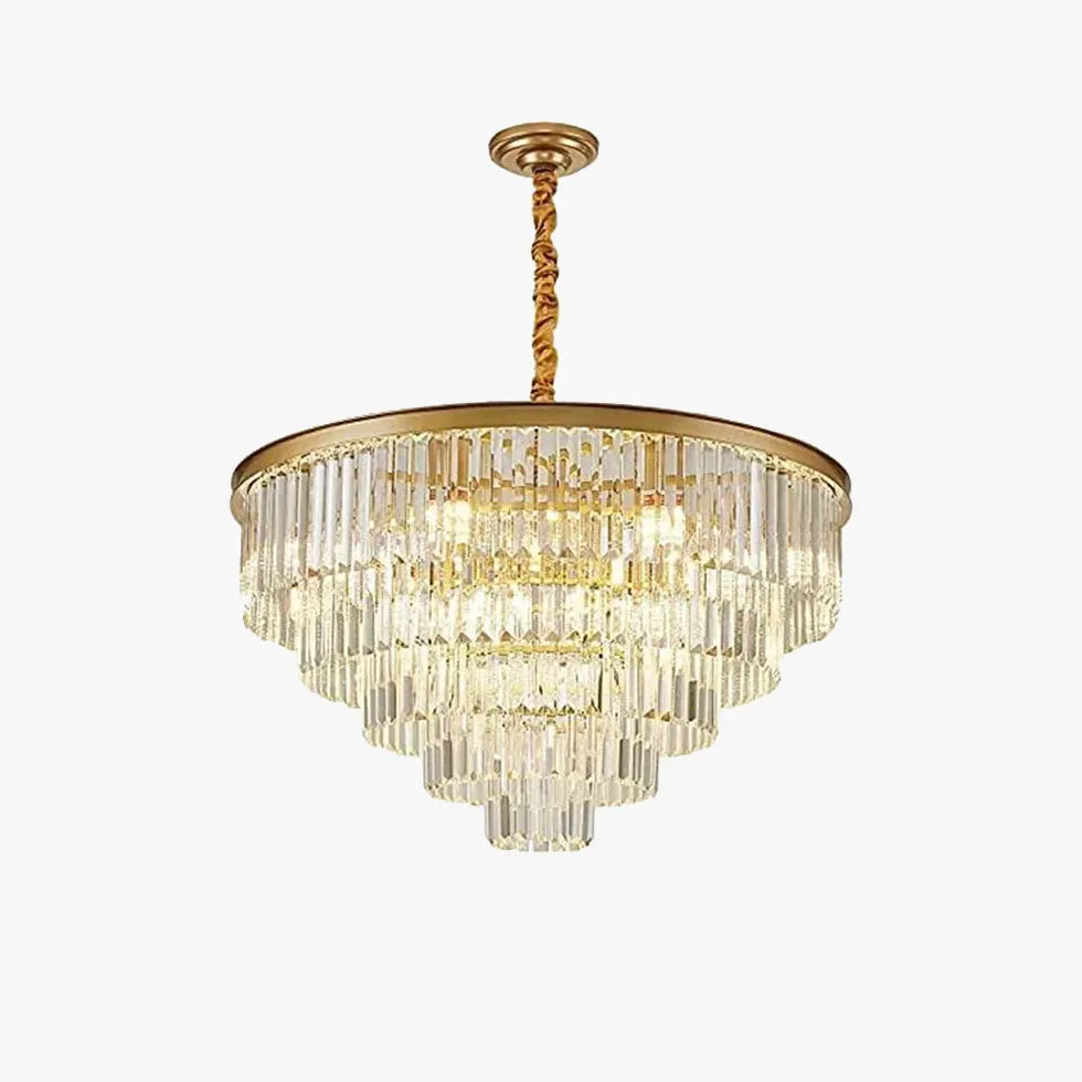 Pendenti per lampadari in cristallo oro multistrato - clowasit.com