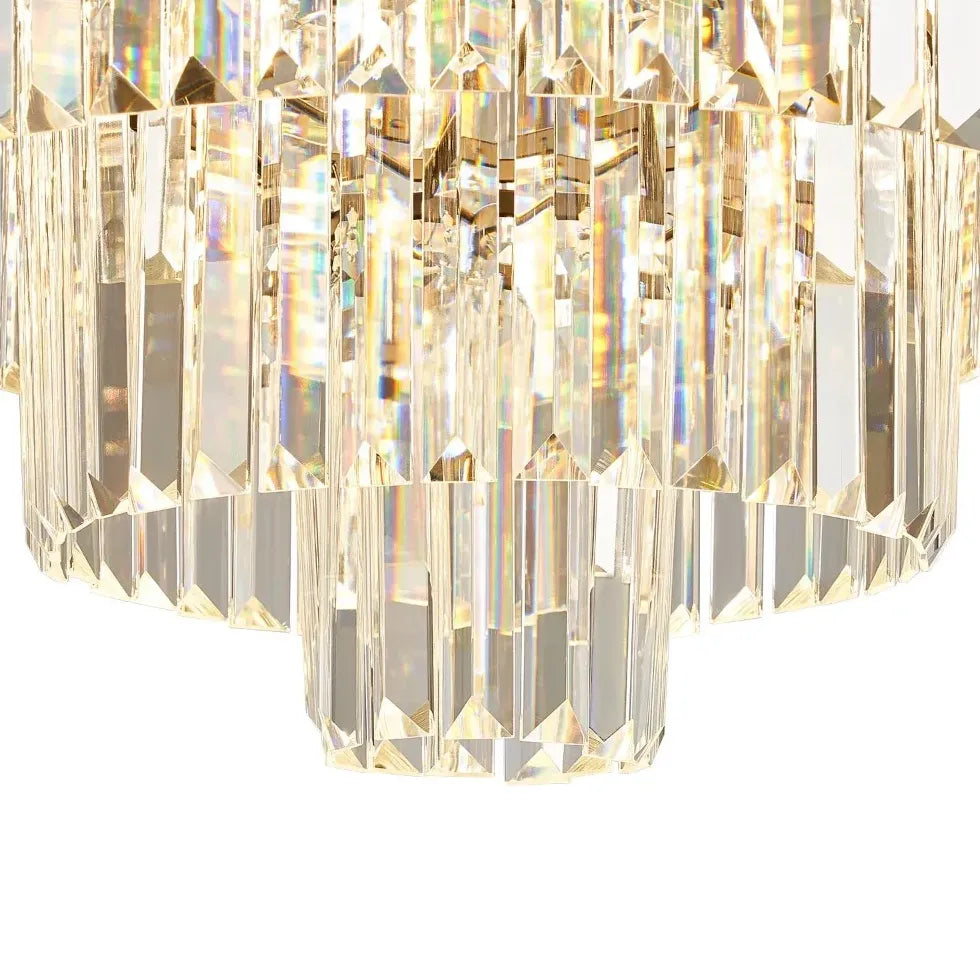 Pendenti per lampadari in cristallo oro multistrato - clowasit.com
