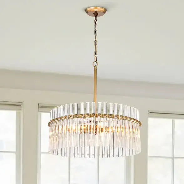 Lampadario x soggiorno moderno Oro e cristallo - clowasit.com