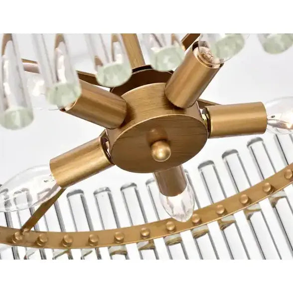 Lampadario x soggiorno moderno Oro e cristallo - clowasit.com
