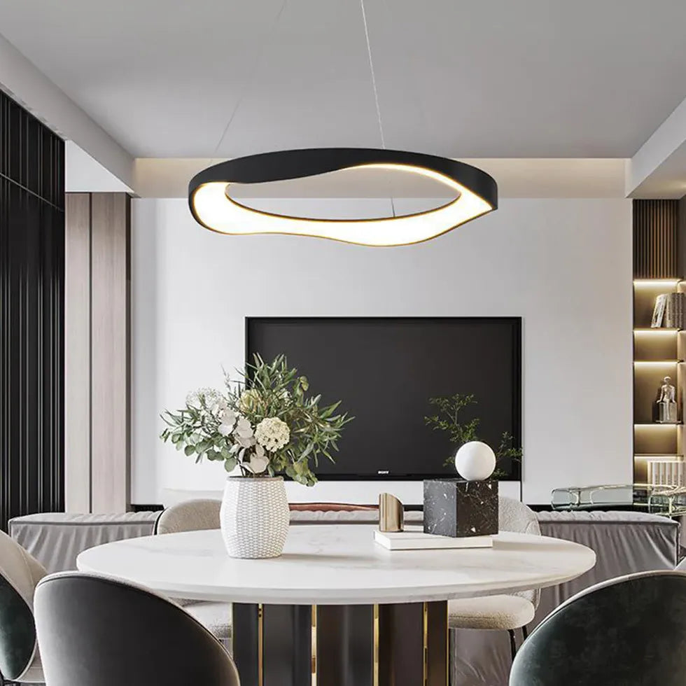 Lampadari moderni soggiorno grandi dimensioni LED anello - clowasit.com