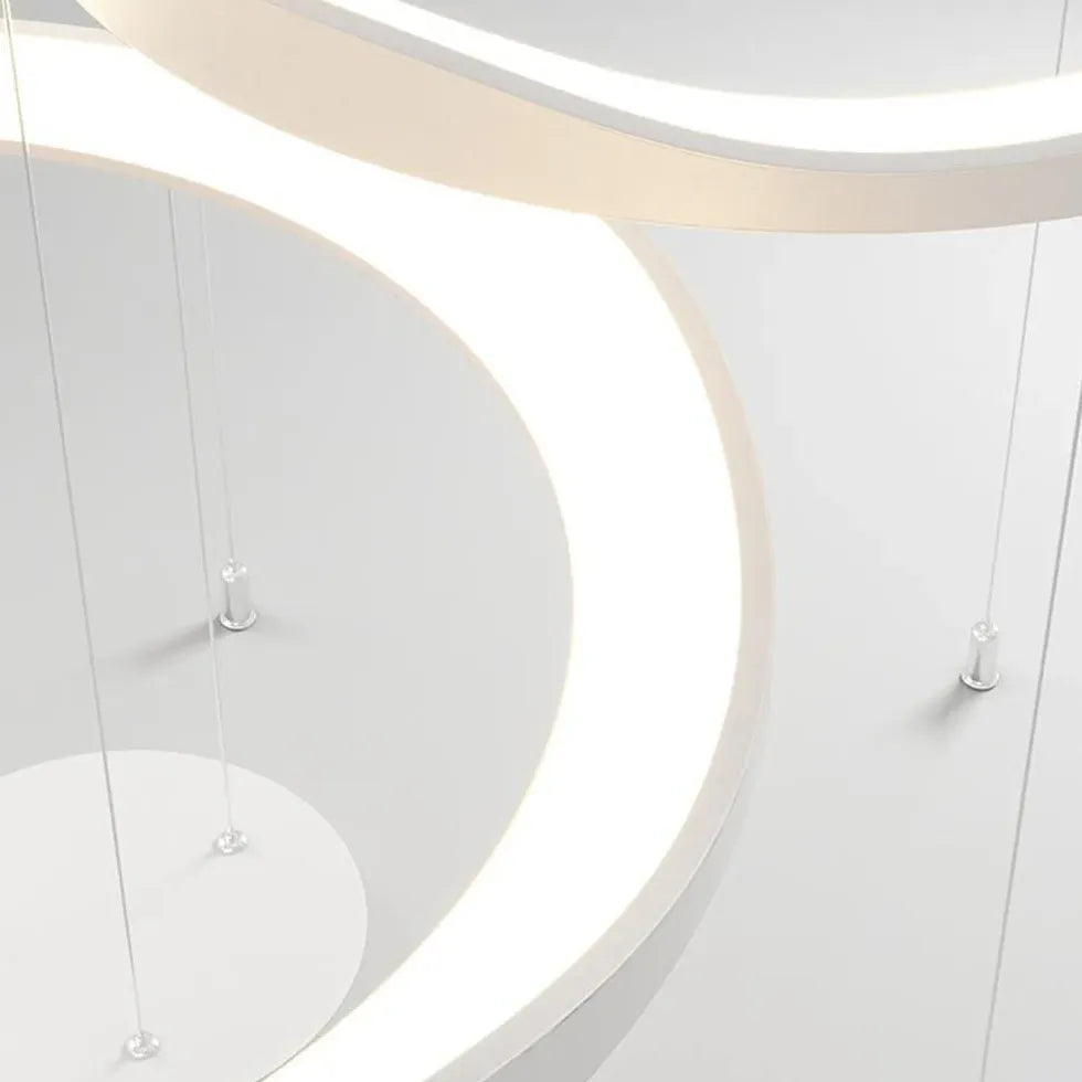 Lampadari moderni soggiorno grandi dimensioni LED anello - clowasit.com