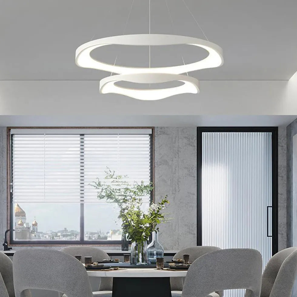 Lampadari moderni soggiorno grandi dimensioni LED anello - clowasit.com