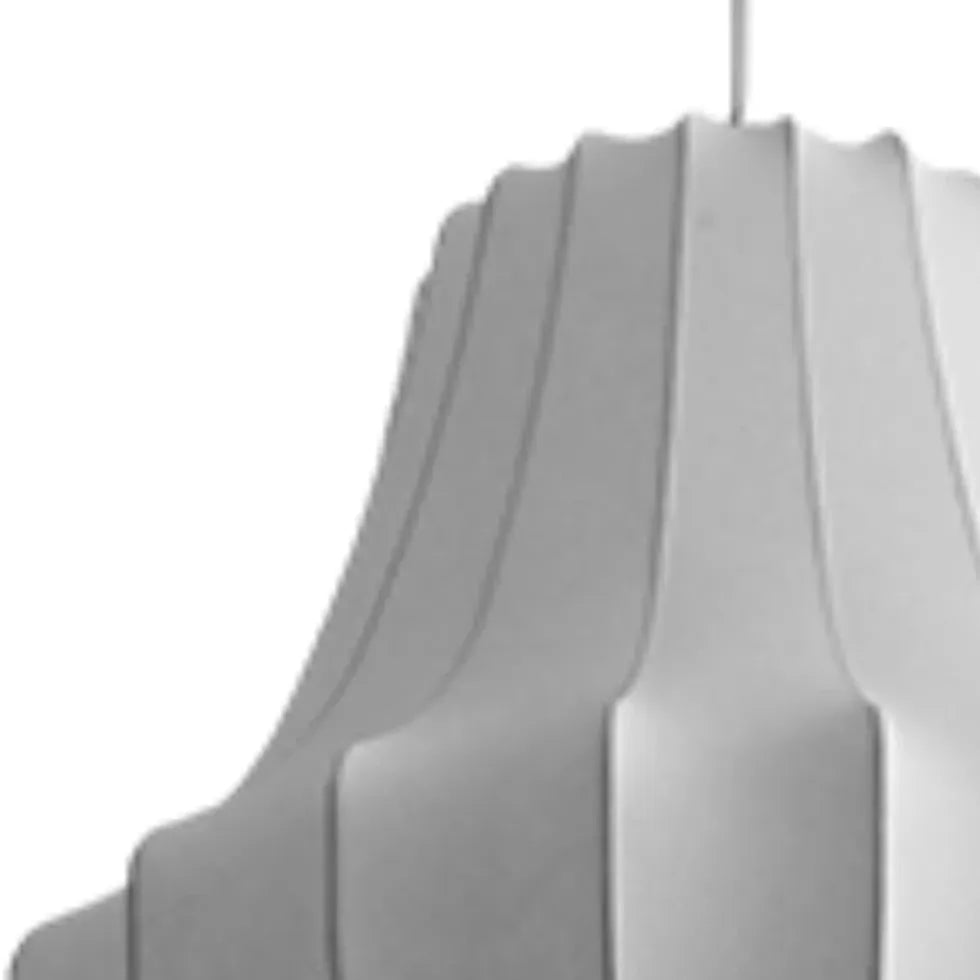 Lampadari in metallo Eleganza in seta bianca - clowasit.com