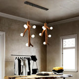 Lampadario da bar moderno in legno creativo - clowasit.com
