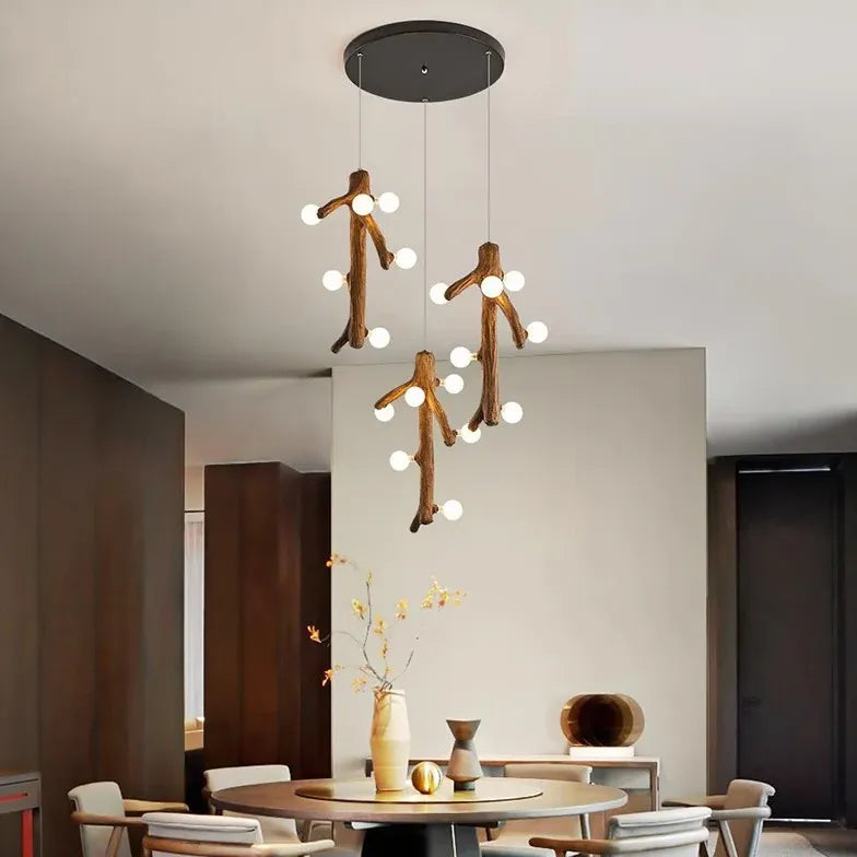 Lampadario da bar moderno in legno creativo - clowasit.com