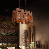 Lampadari pendenti vintage per ristorante in legno - clowasit.com