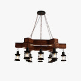 Lampadari industriali grandi in legno navale - clowasit.com